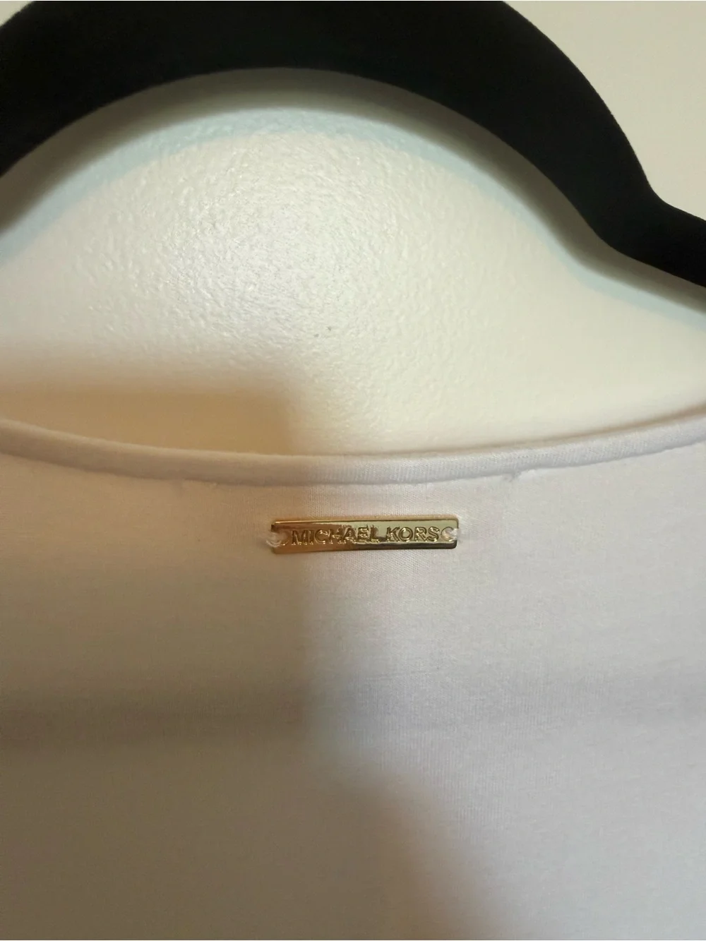 Michael Kors White V-Neck Layered Sleeveless Tank